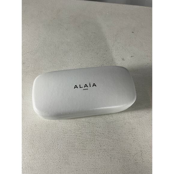 Alaia 'Lettering' Black Acetate Logo Rectangular Sunglasses Size OS - Picture 5 of 5